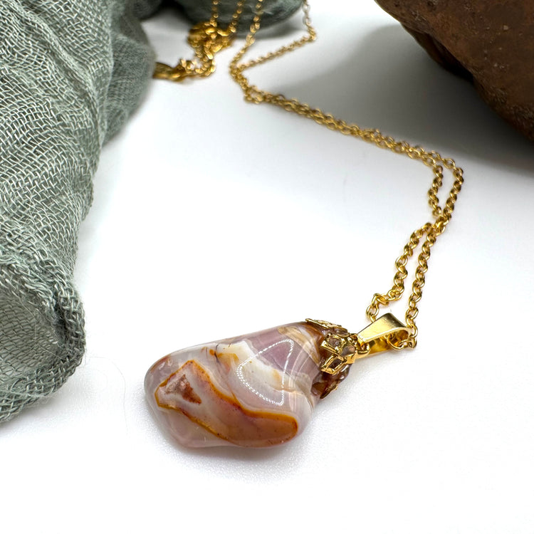 Crazy Lace Agate Necklace