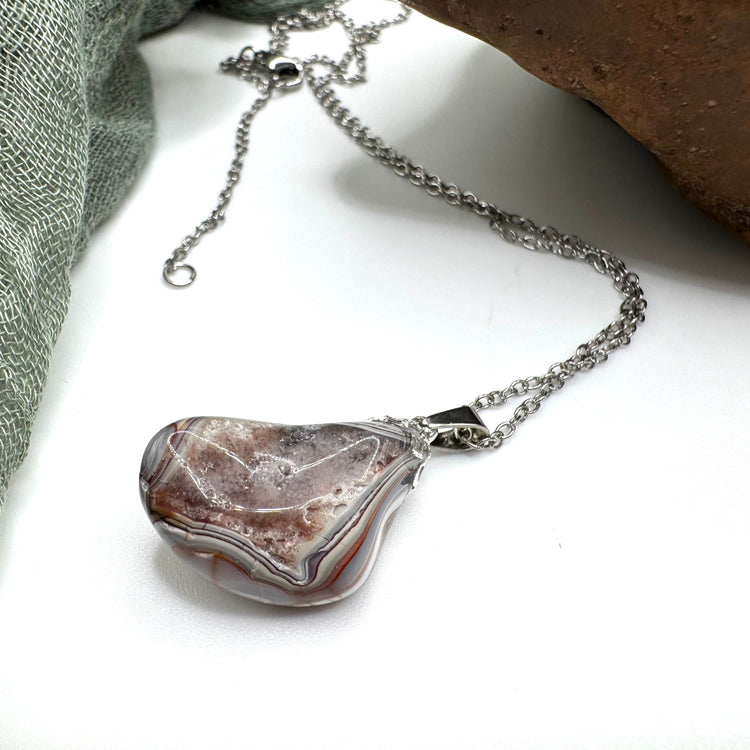 Crazy Lace Agate Necklace