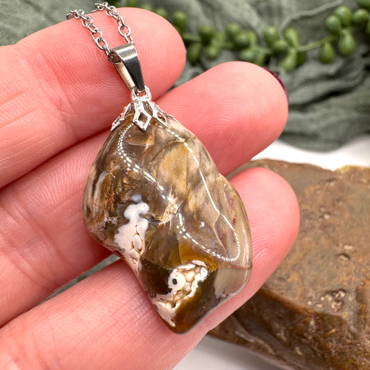 Petrified Wood Necklace