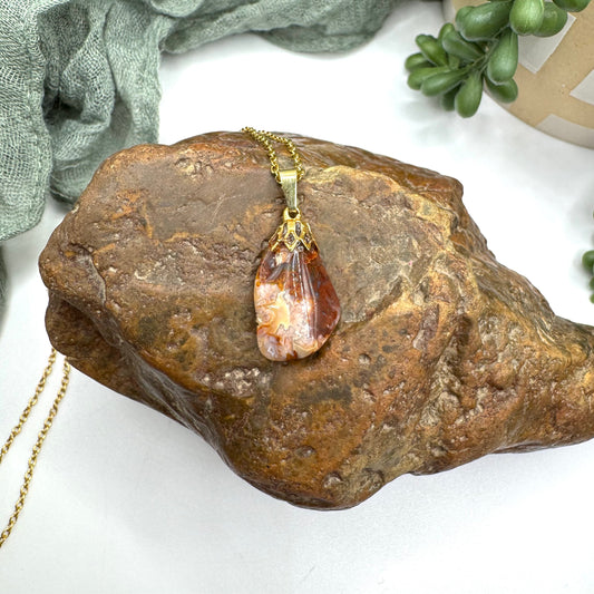 Crazy Lace Agate Necklace