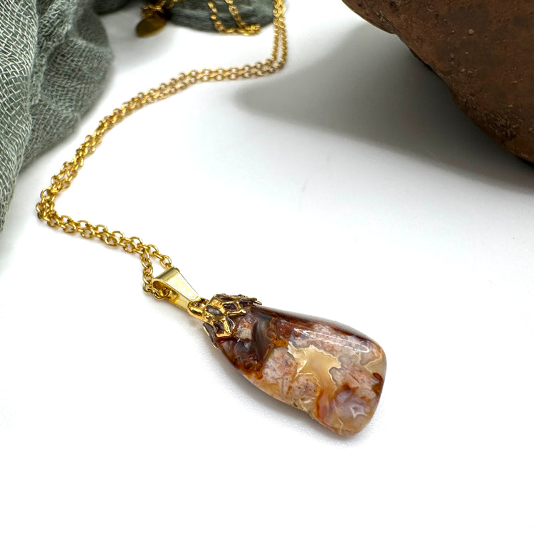 Crazy Lace Agate Necklace