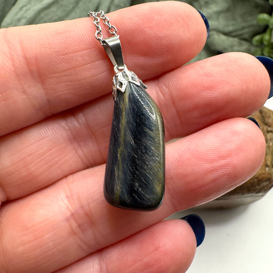 Blue Tiger’s Eye Necklace