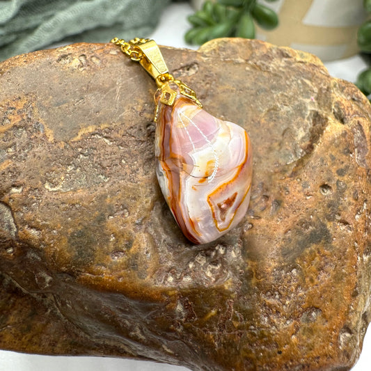 Crazy Lace Agate Necklace