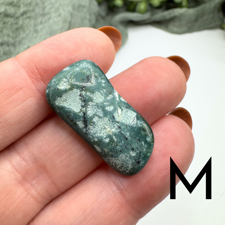 *IMPERFECT* Moss Agate Tumble - Sus Stew Batch