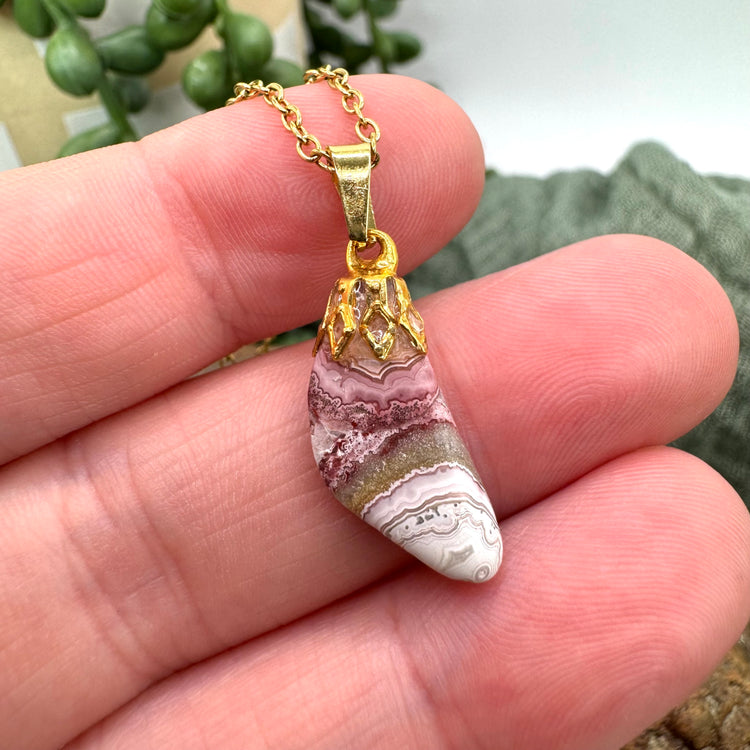 Mexican Lace Agate Necklace