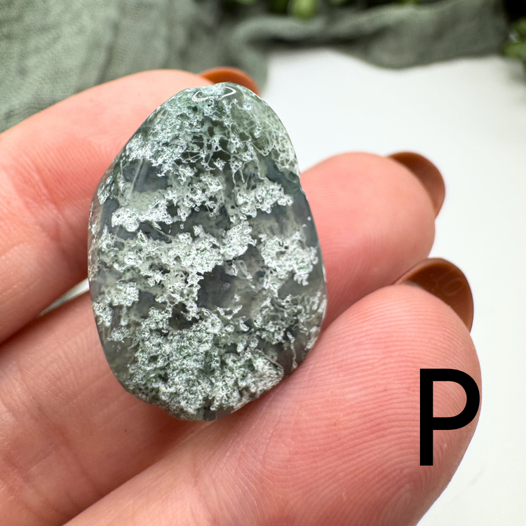 *IMPERFECT* Moss Agate Tumble - Sus Stew Batch