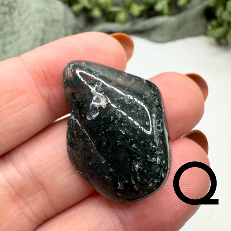 *IMPERFECT* Moss Agate Tumble - Sus Stew Batch