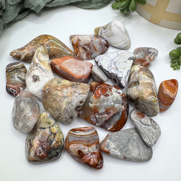 Crazy Lace Agate Tumble
