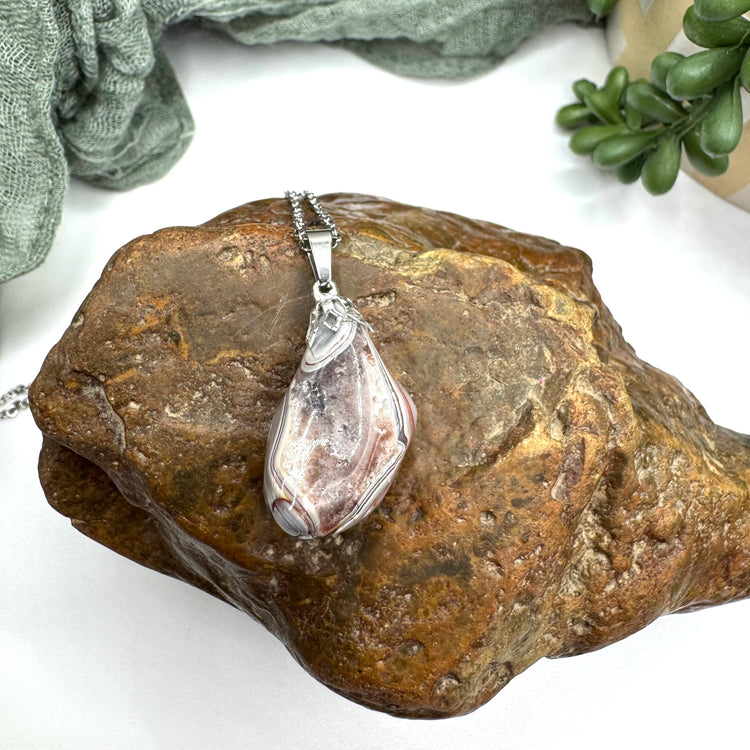 Crazy Lace Agate Necklace