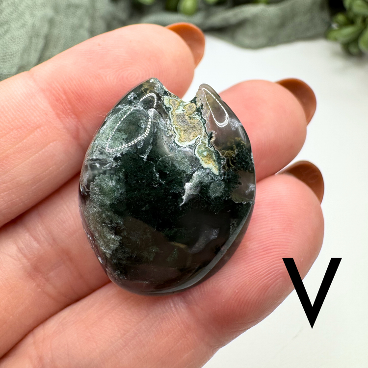 *IMPERFECT* Moss Agate Tumble - Sus Stew Batch