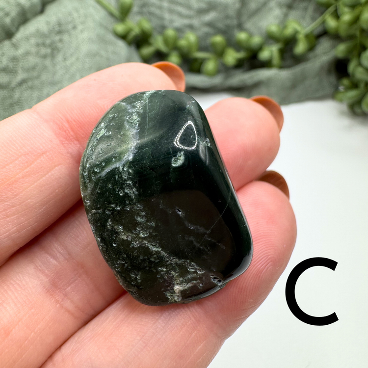 *IMPERFECT* Moss Agate Tumble - Sus Stew Batch