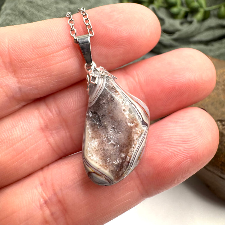 Crazy Lace Agate Necklace