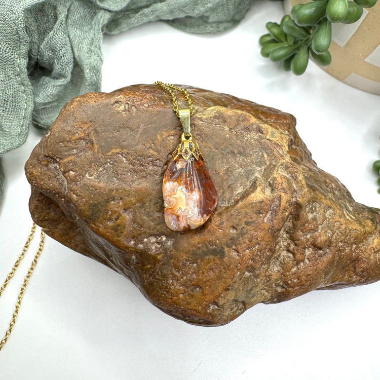 Crazy Lace Agate Necklace