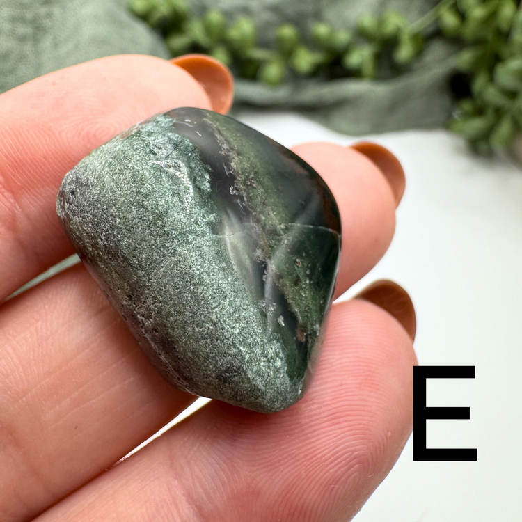 *IMPERFECT* Moss Agate Tumble - Sus Stew Batch