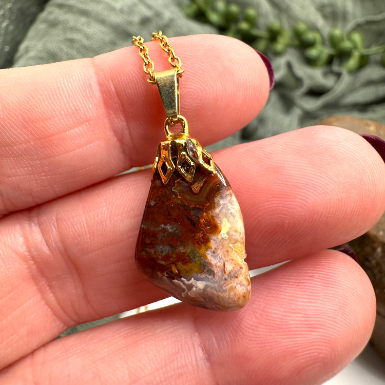 Crazy Lace Agate Necklace