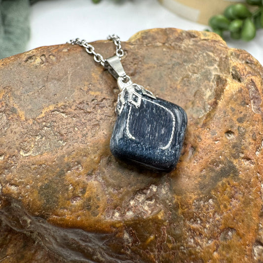 Blue Tiger’s Eye Necklace