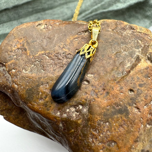 Blue Tiger’s Eye Necklace