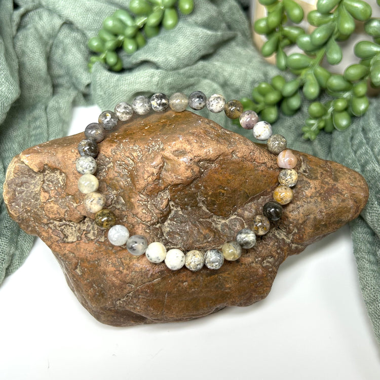 Dendritic Opal Beaded Bracelet