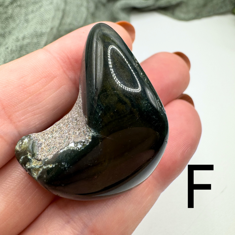 *IMPERFECT* Moss Agate Tumble - Sus Stew Batch