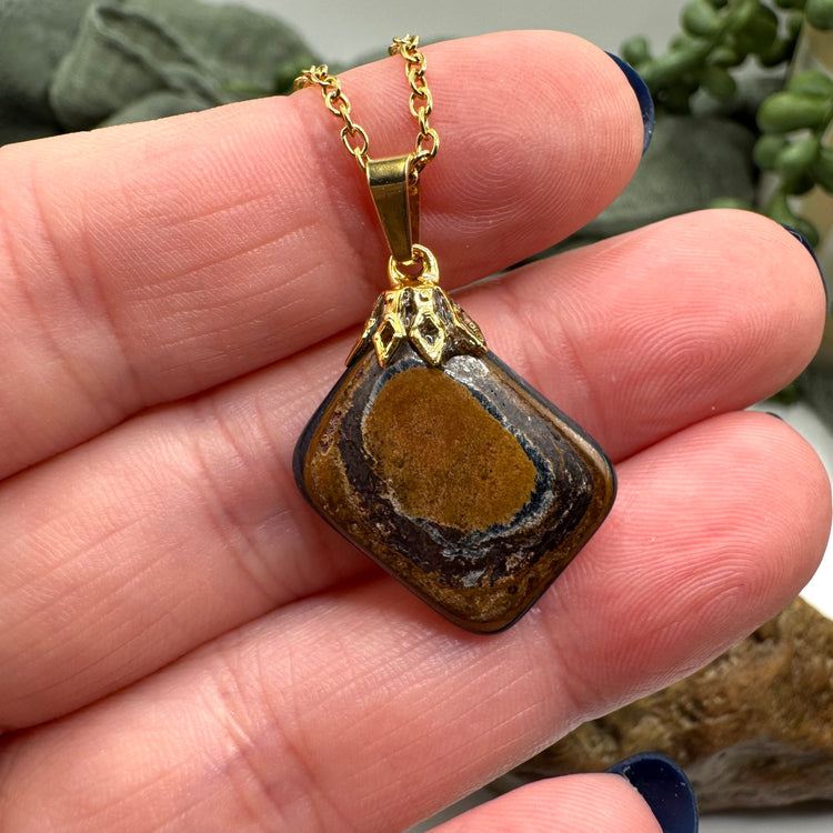 Blue Tiger’s Eye Necklace