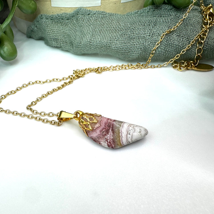 Mexican Lace Agate Necklace