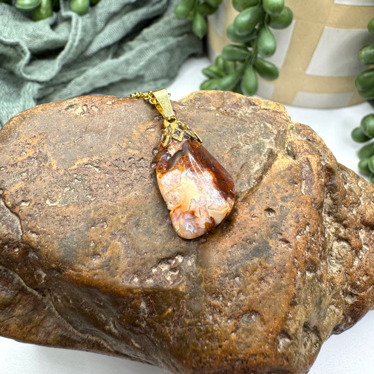 Crazy Lace Agate Necklace