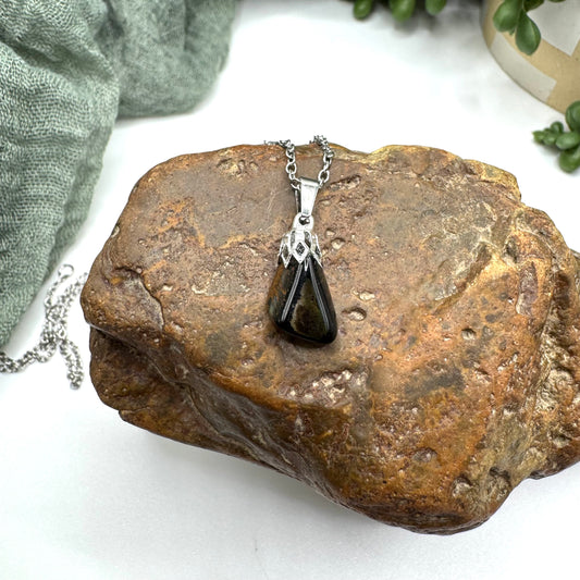 Blue Tiger’s Eye Necklace