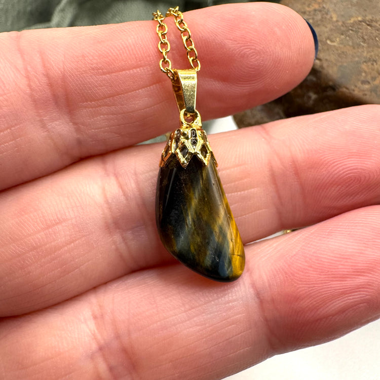 Blue Tiger’s Eye Necklace