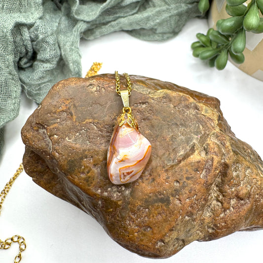 Crazy Lace Agate Necklace