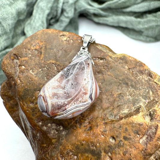 Crazy Lace Agate Necklace