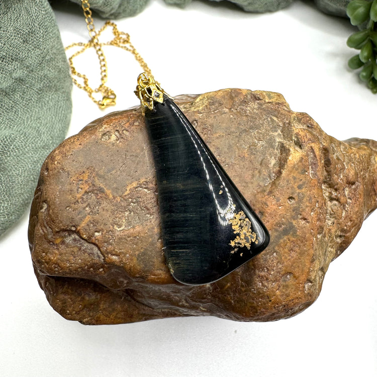 Blue Tiger’s Eye Necklace