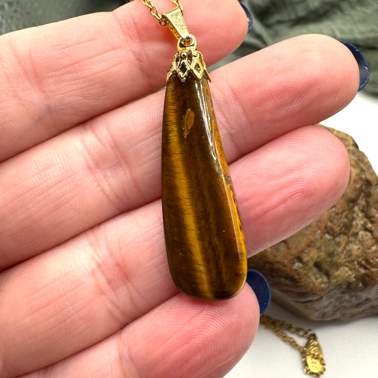 Blue Tiger’s Eye Necklace