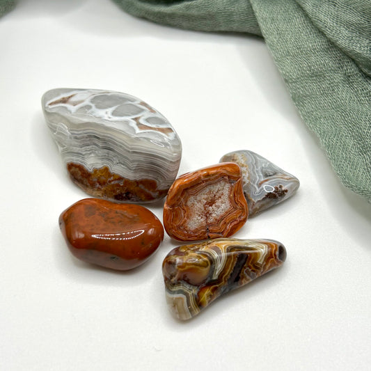 Mexican Lace Agate Tumble